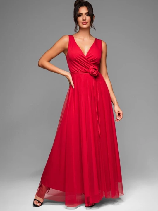 Foto van product Ombre Avondjurk rood