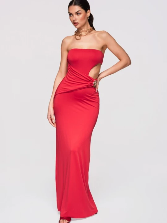 Foto van product Ombre Avondjurk rood