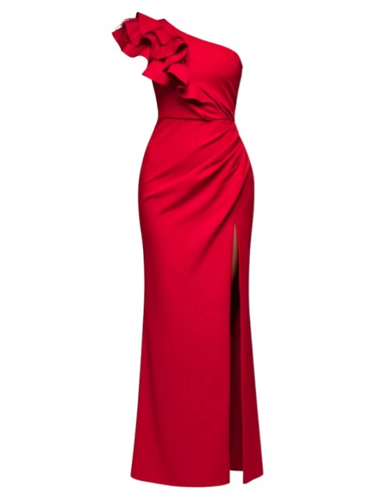 Foto van product Ombre Avondjurk rood