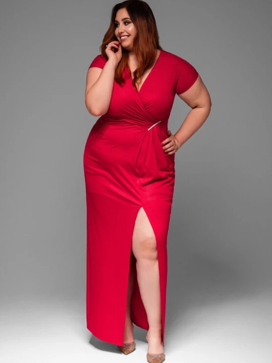 Foto van product Ombre Avondjurk rood