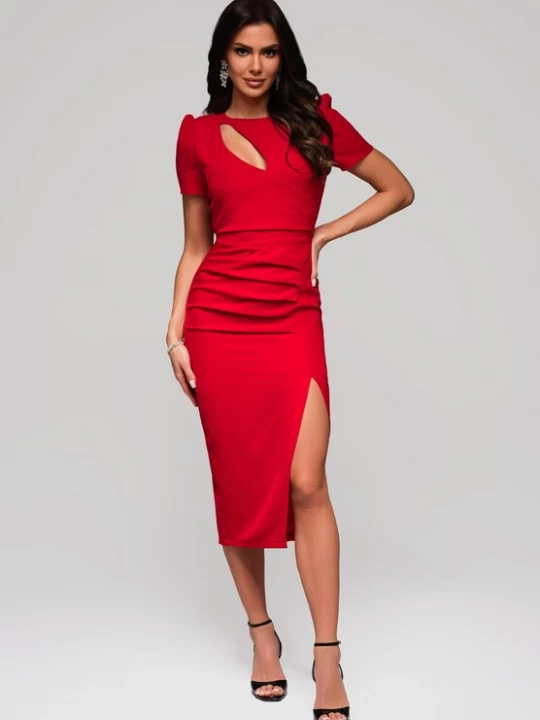 Foto van product Ombre Avondjurk rood