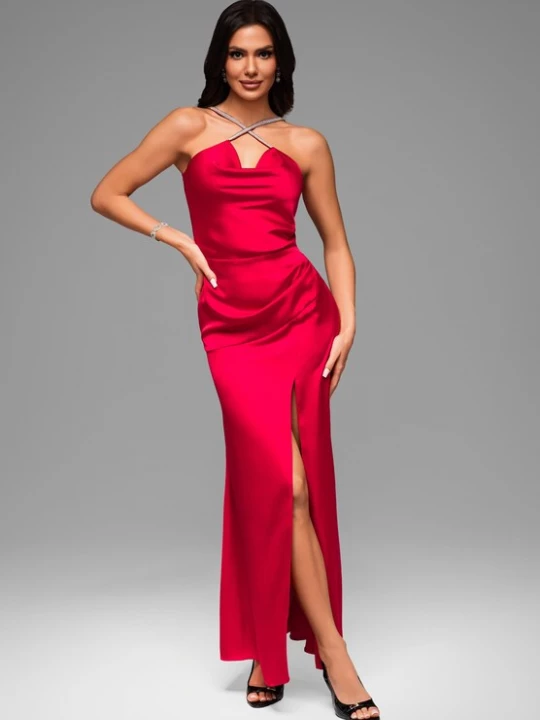 Foto van product Ombre Avondjurk rood