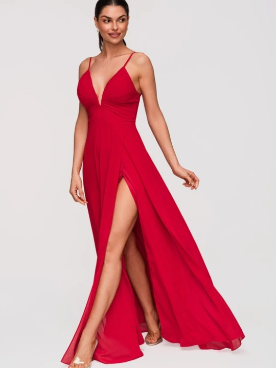 Foto van product Ombre Avondjurk rood