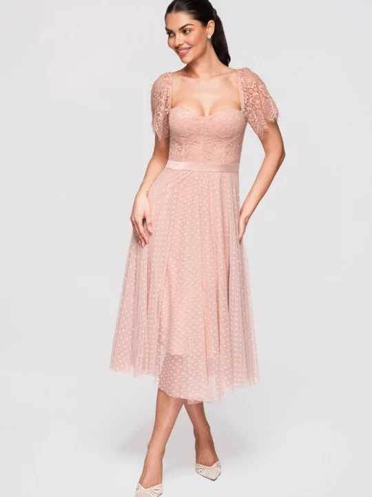 Foto van product Ombre Avondjurk rosa