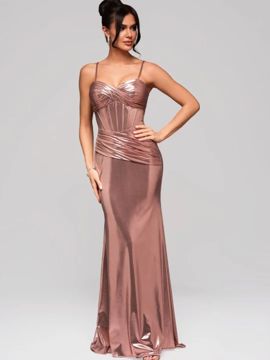 Foto van product Ombre Avondjurk rose-goud