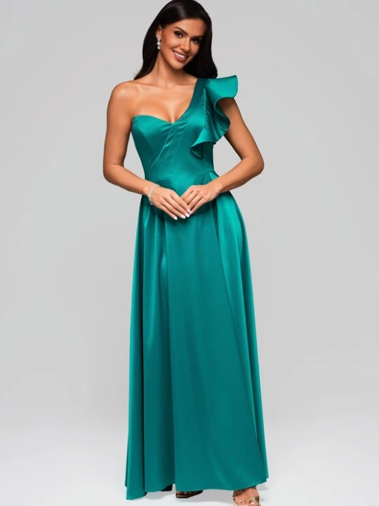Foto van product Ombre Avondjurk turquoise