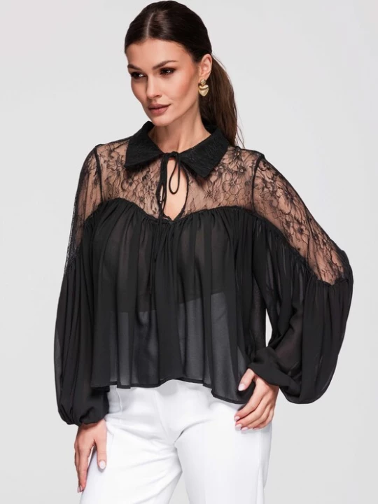 Foto van product Ombre Blouse 'OW-TS-E0026' zwart