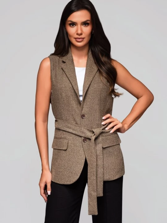 Foto van product Ombre Bodywarmer donkerbeige