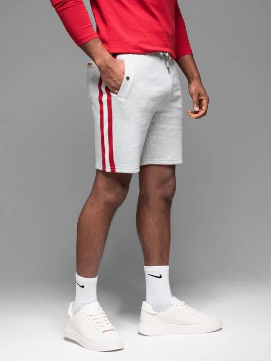 Foto van product Ombre Broek lichtgrijs / rood / wit
