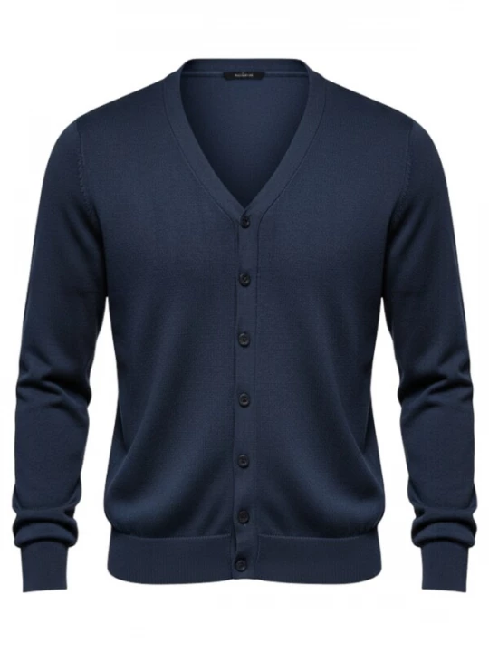 Foto van product Ombre Gebreid vest donkerblauw