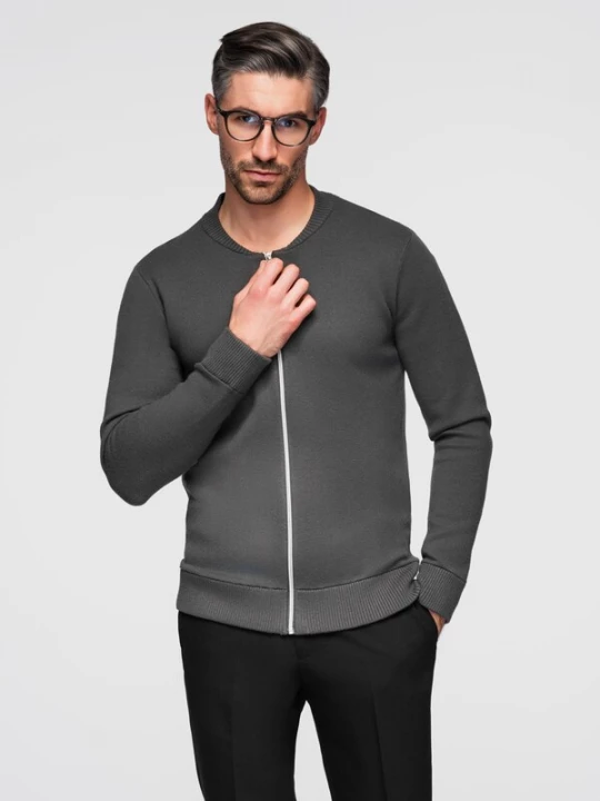 Foto van product Ombre Gebreid vest 'OM-SWZS-0146' donkergrijs