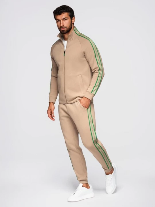 Foto van product Ombre Joggingpak cappuccino / groen