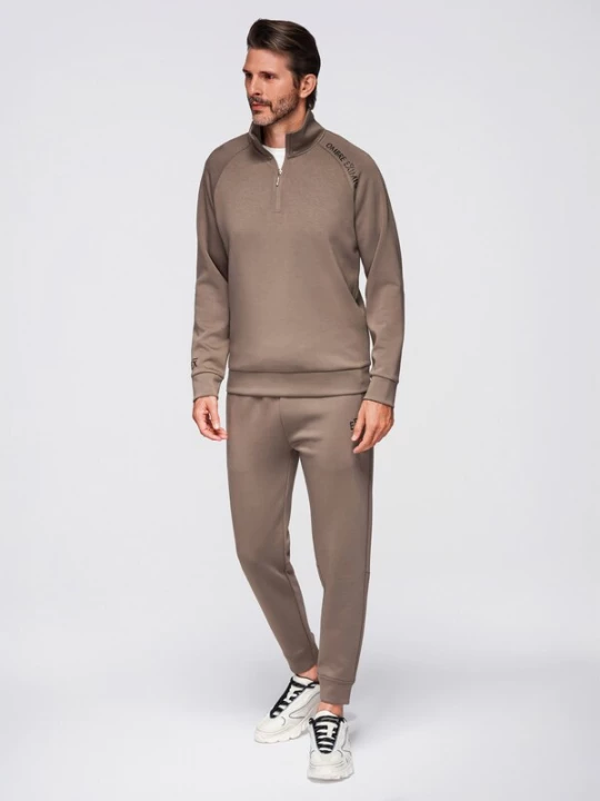 Foto van product Ombre Joggingpak 'Eximio' bruin / zwart