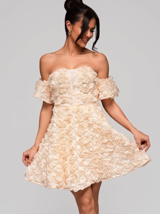 Foto van product Ombre Jurk 'Cindy' ecru