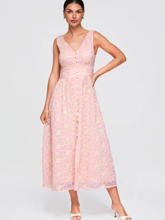 Foto van product Ombre Jurk crème / rosa