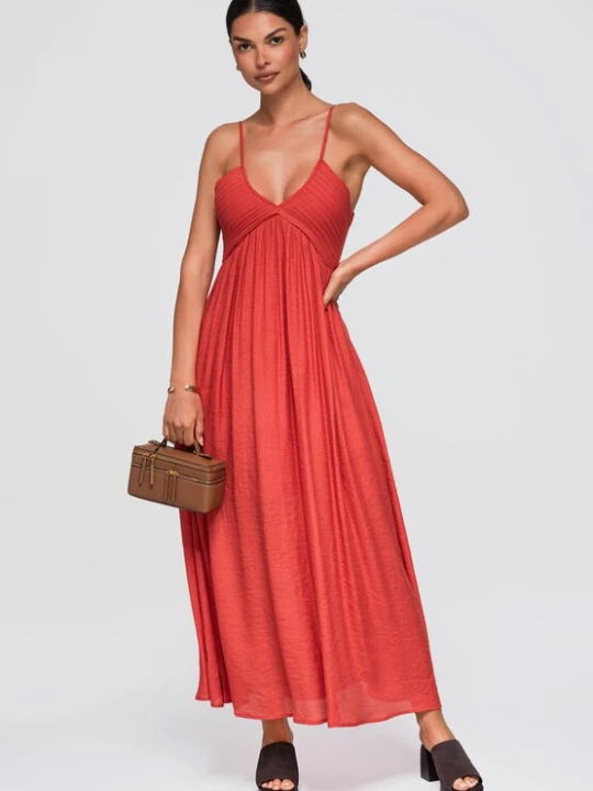 Foto van product Ombre Jurk oranjerood