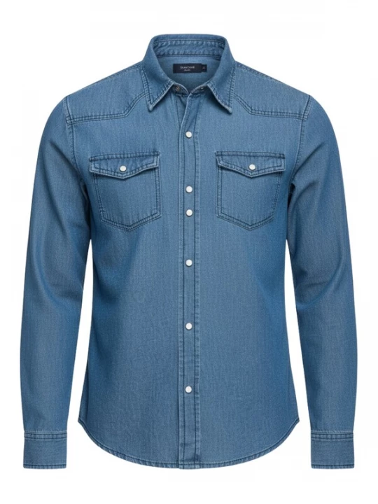 Foto van product Ombre Overhemd blauw denim