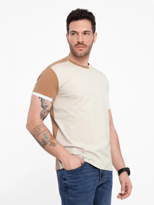 Foto van product Ombre Shirt beige / karamel