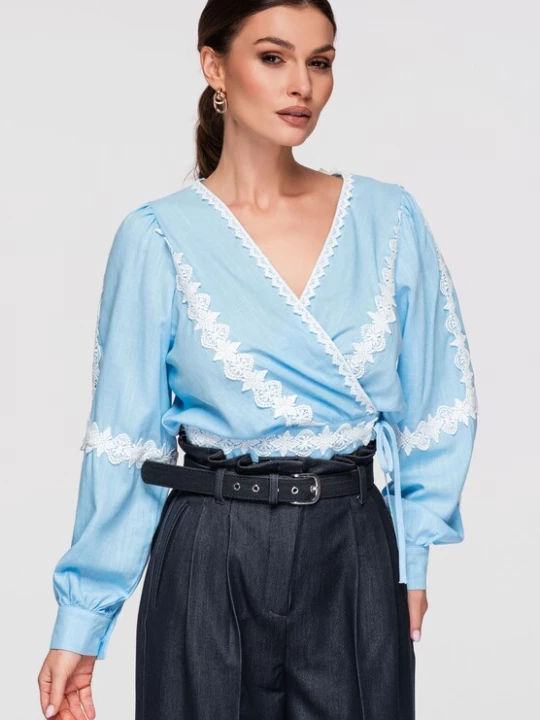 Foto van product Ombre Shirt blauw / wit