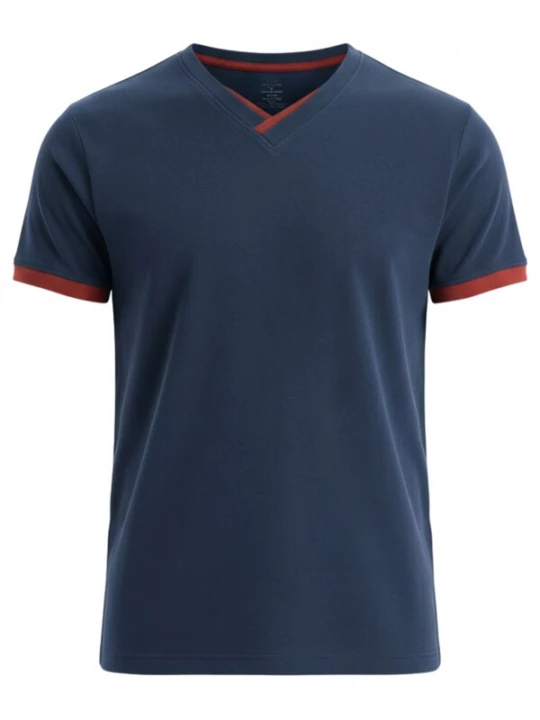 Foto van product Ombre Shirt donkerblauw / donkeroranje