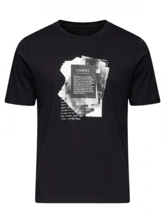 Foto van product Ombre Shirt grijs / zwart / wit