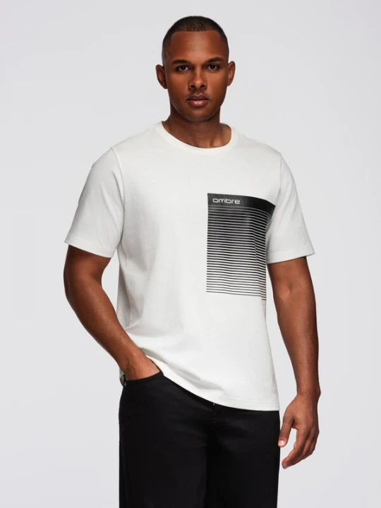 Foto van product Ombre Shirt grijs / zwart / wit