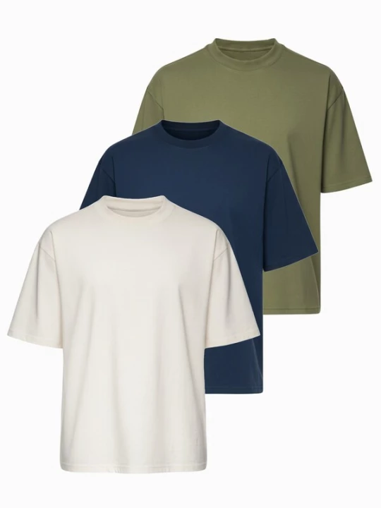 Foto van product Ombre Shirt olijfgroen / zwart / offwhite