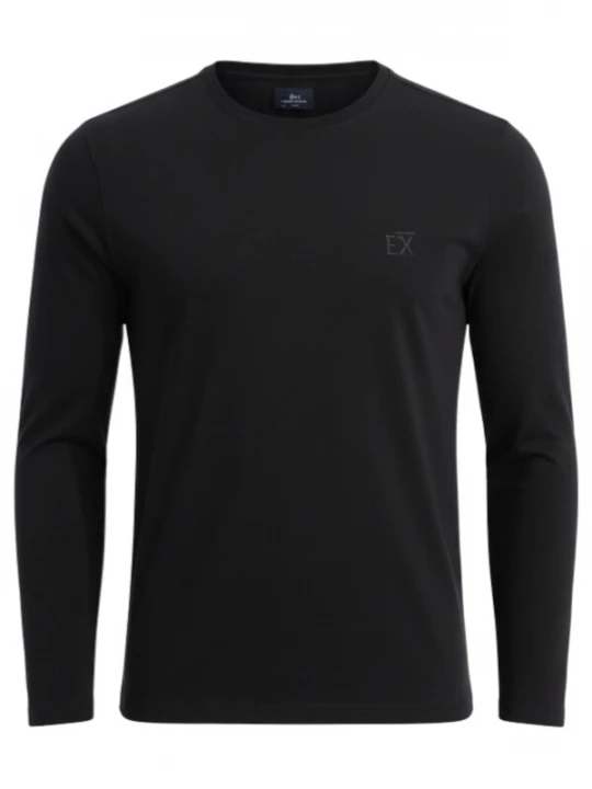 Foto van product Ombre Shirt 'OM-LSBC-0124' zwart