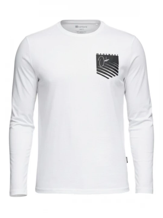 Foto van product Ombre Shirt 'OM-LSPT-0118' zwart / wit