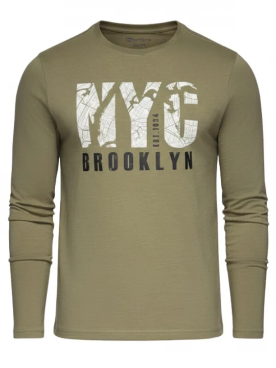 Foto van product Ombre Shirt 'OM-LSPT-0131' olijfgroen