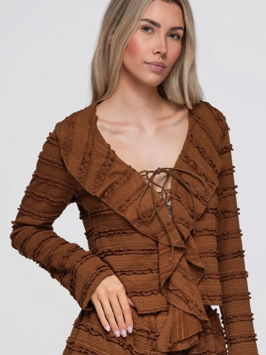 Foto van product Ombre Shirt ' OW-TS-E0067' lichtbruin