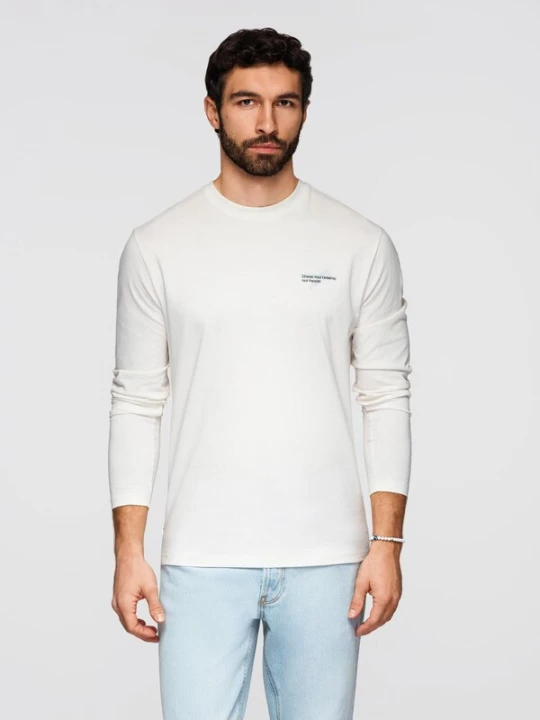 Foto van product Ombre Shirt pastelblauw / zwart / wit