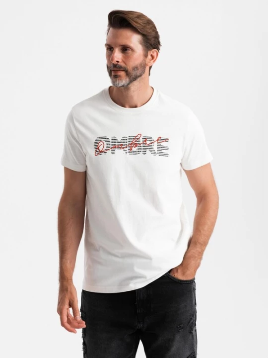 Foto van product Ombre Shirt rood / zwart / wit