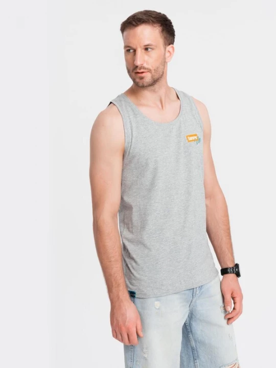 Foto van product Ombre Shirt turquoise / grijs gemêleerd / oranje / wit