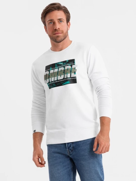 Foto van product Ombre Sweatshirt aqua / zwart / wit