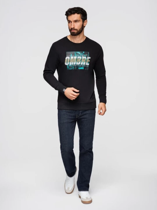 Foto van product Ombre Sweatshirt aqua / zwart / wit