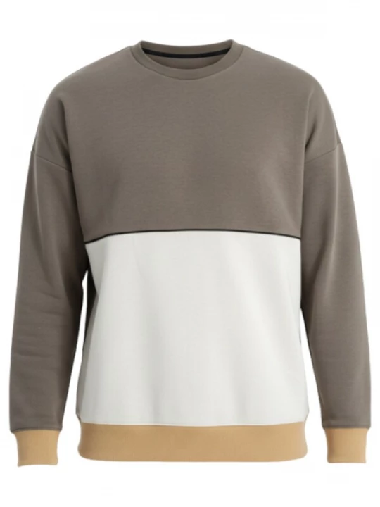 Foto van product Ombre Sweatshirt beige / grijs / wit