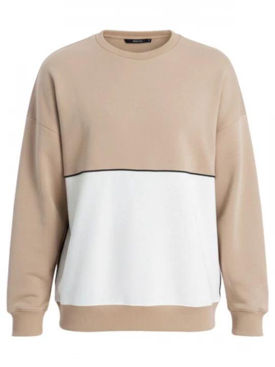 Foto van product Ombre Sweatshirt beige / wit