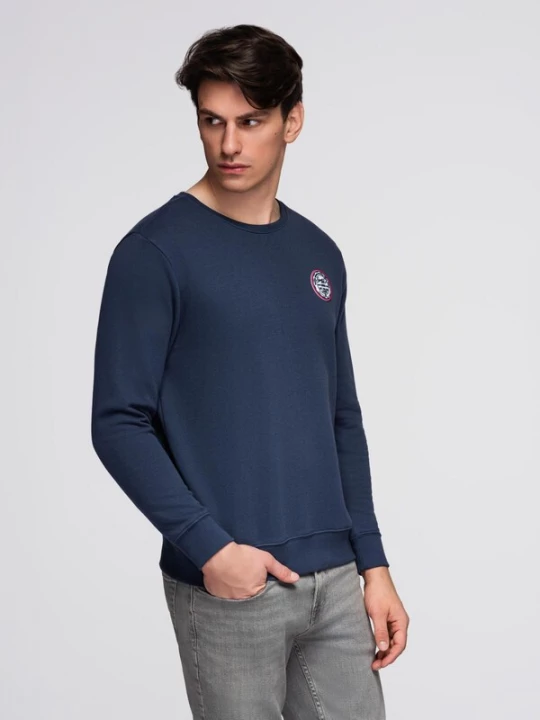 Foto van product Ombre Sweatshirt donkerblauw / rood / wit