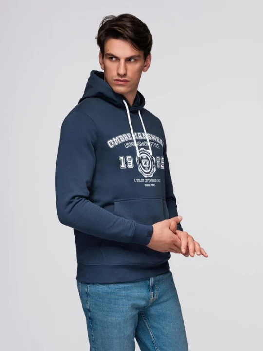 Foto van product Ombre Sweatshirt donkerblauw / wit