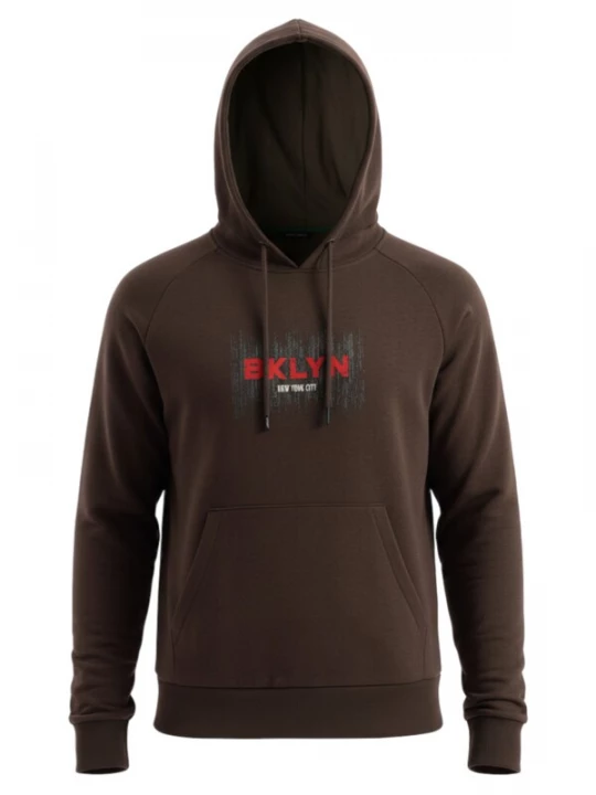 Foto van product Ombre Sweatshirt donkerbruin / grijs / rood