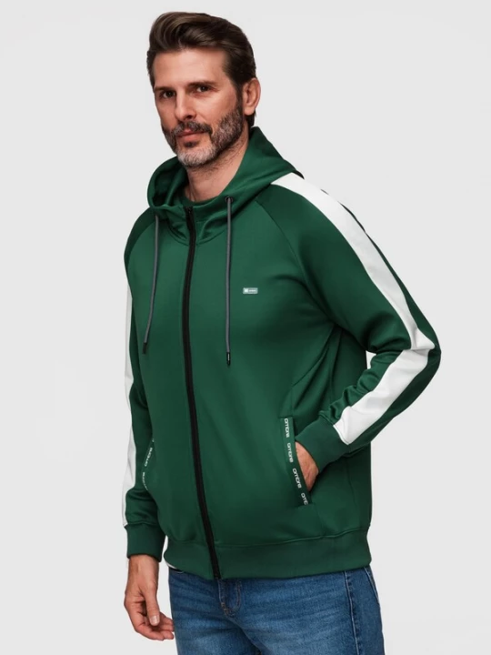 Foto van product Ombre Sweatshirt donkergroen / wit