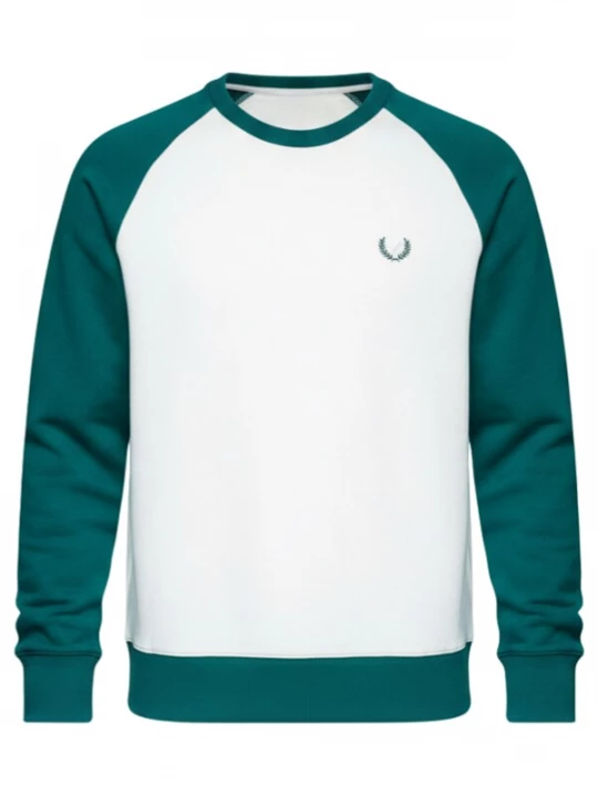 Foto van product Ombre Sweatshirt donkergroen / wit