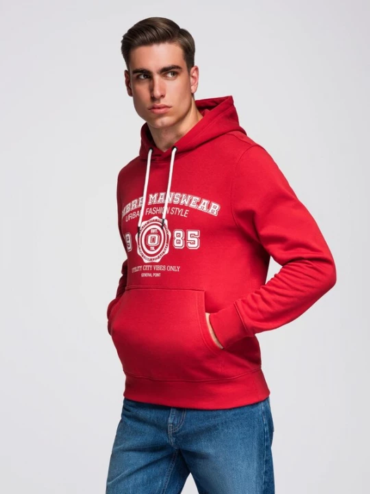 Foto van product Ombre Sweatshirt donkerrood / wit