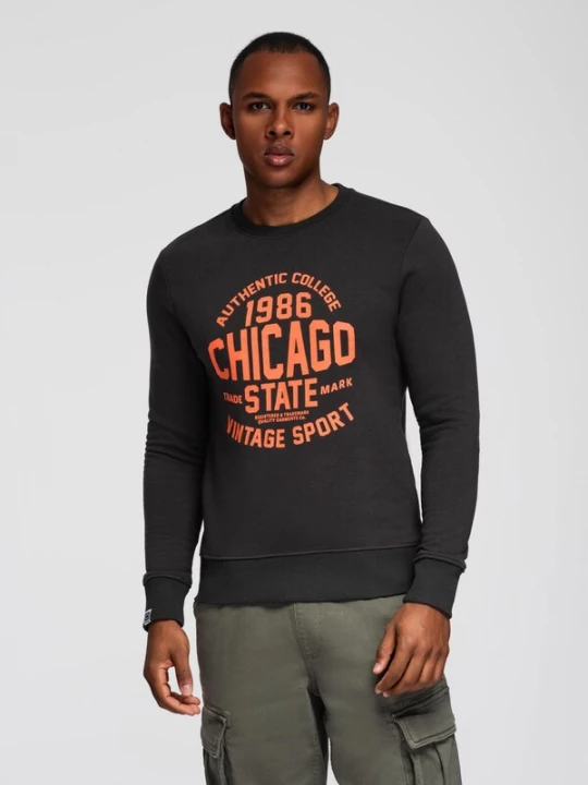 Foto van product Ombre Sweatshirt grafiet / oranje