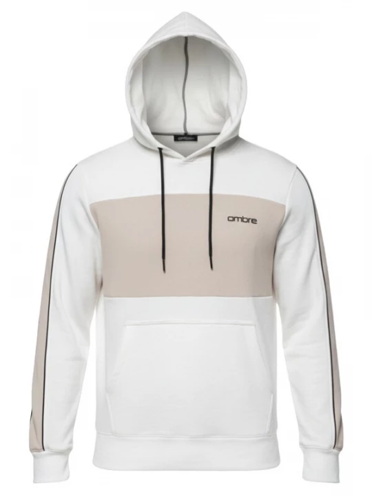 Foto van product Ombre Sweatshirt 'OM-SSNZ-0225' beige / zwart / wit
