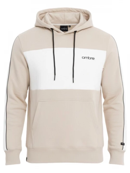 Foto van product Ombre Sweatshirt 'OM-SSNZ-0225' beige / zwart / wit