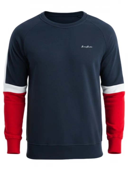 Foto van product Ombre Sweatshirt 'OM-SSNZ-22FW-003' donkerblauw / rood / wit