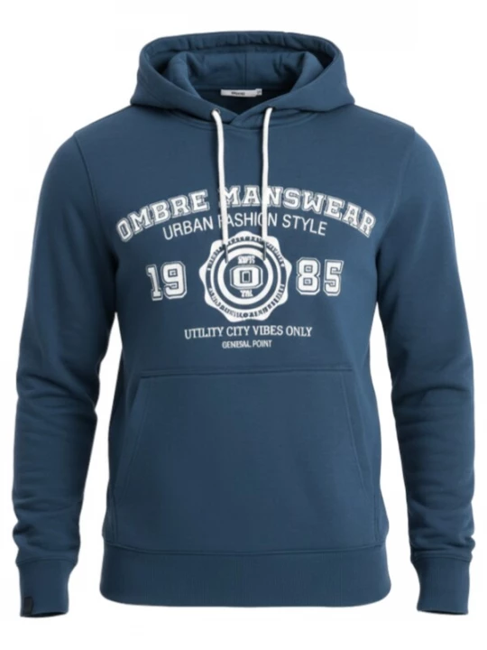 Foto van product Ombre Sweatshirt 'OM-SSPS-0143' donkerblauw / wit