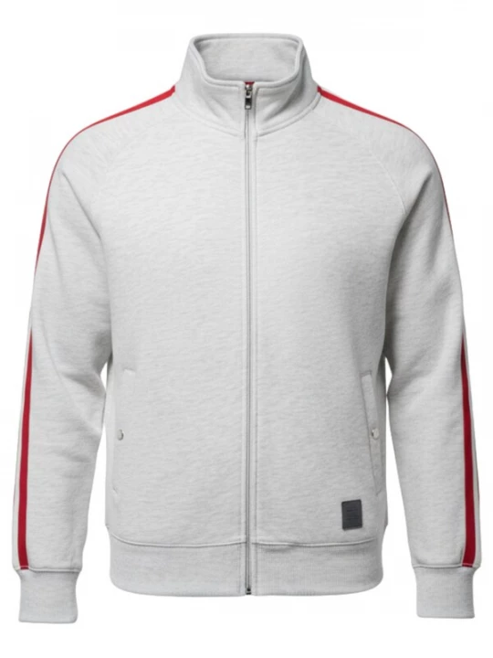 Foto van product Ombre Sweatshirt 'OM-SSZP-0219' lichtgrijs / rood